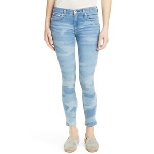Rag & Bone Cate Mid Rise Jeans in Blue Camo